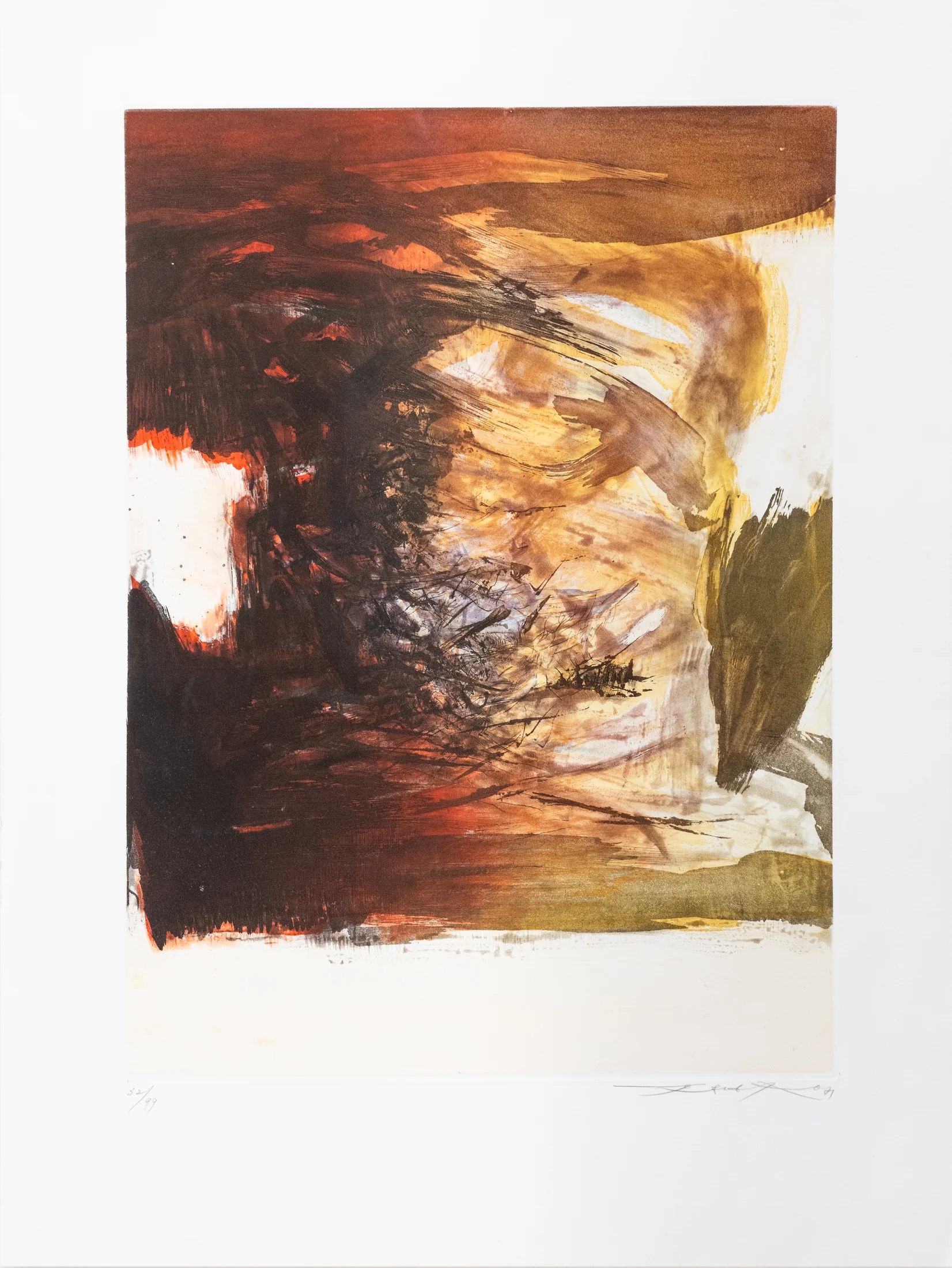 Sans titre, Ågerup n°212, ZAO Wou-Ki