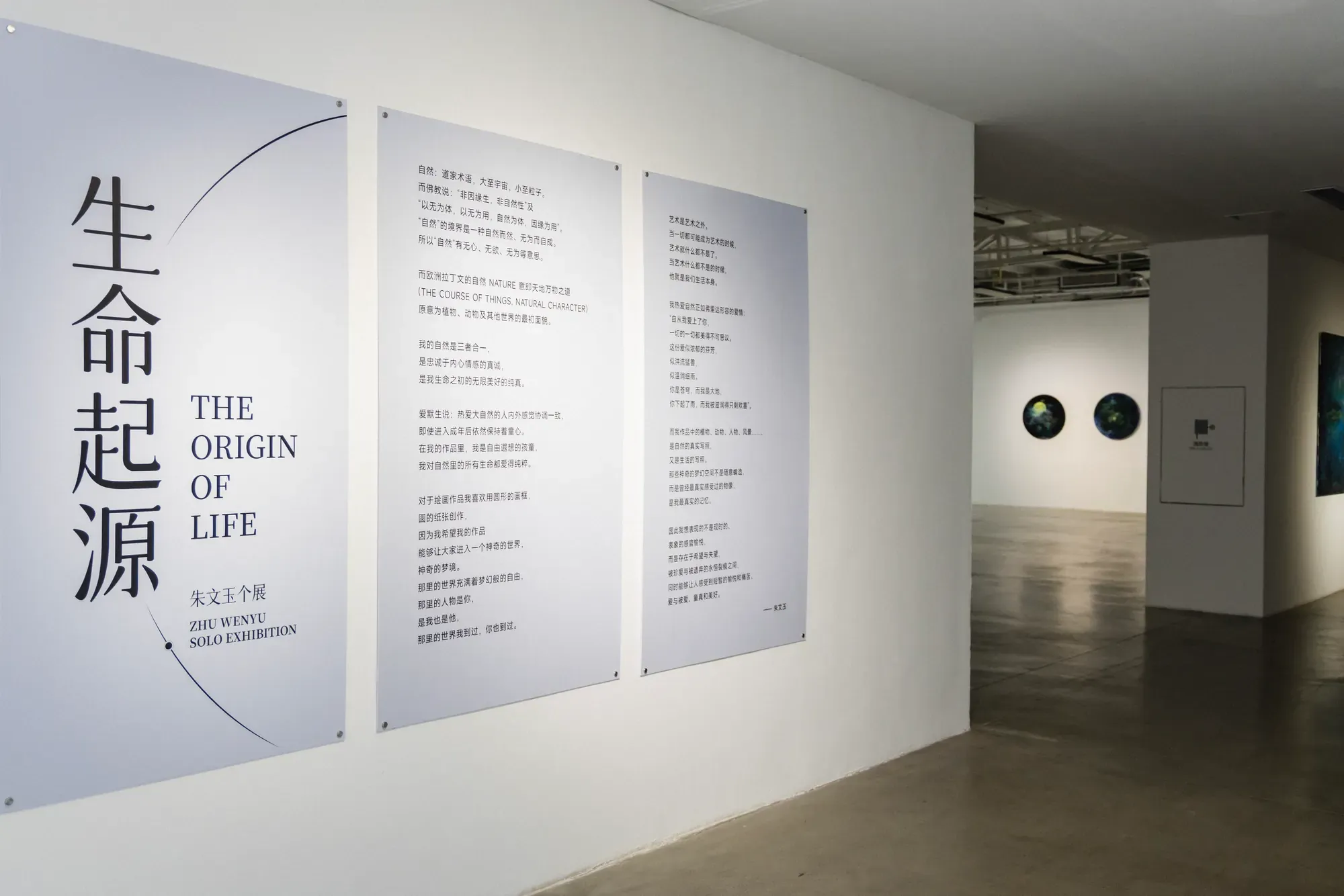 L'origine de la vie — vue d’exposition 1